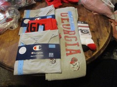 Georgia Bulldogs Large T Shirt / Polo / Sweatpants New Champion 5 Piece Lot