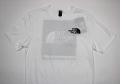 The North Face Box NSE T-Shirt Mens Small White Logo Graphic NWT Outdoor