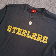 Vintage 1990s Pittsburgh Steelers NFL Long Sleeve Graphic T-Shirt Size L/XL
