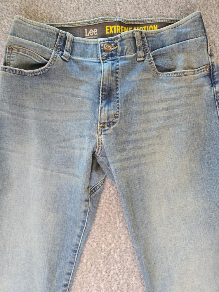 Lee Jeans Extreme Motion Straight Fit Tapered Leg Mens 32×34