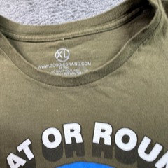 Earth Nature Tee Shirt FLAT OR ROUND LOVE HER Men XL Crew Neck