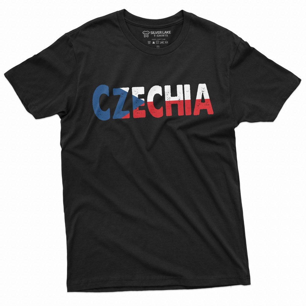 Czechia T-Shirt Czech Republic Patriotic Flag Tee Shirt Czech Gifts