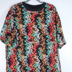 Nike Air Jordan Shirt Mens XL Retro 7 Hare All Over Print Geometric VII Multi