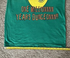 Adventure Time Earl of Lemongrab One Million Years Dungeon Green T-Shirt – Sz M