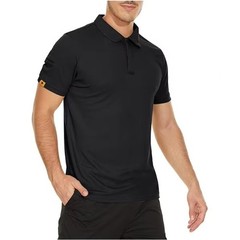 Men’s Tactical Polo T-Shirt Quick Dry Combat Short Sleeve Team Work Casual Shirt