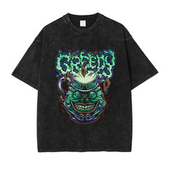 Anime Y-Yu Gi Oh T Shirts Men Retro Vintage Washed Yugi Muto Printed T-Shirt Ove