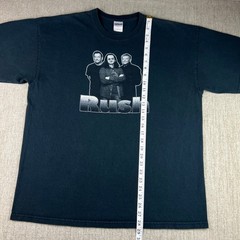 Rush Band T Shirt Mens XL Black Double Sided Graphic Rock Roll the Bones