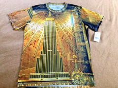 Empire State Building Lobby ESB Graphic Men’s T Shirt Made in USA Art Deco Multi