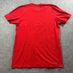 Adidas Soccer Performance Tee Mens Large Red Graphic Climalite T-Shirt