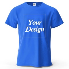 Custom T-Shirt Personalized Photo Logo Text Print 100% Cotton Premium Gift