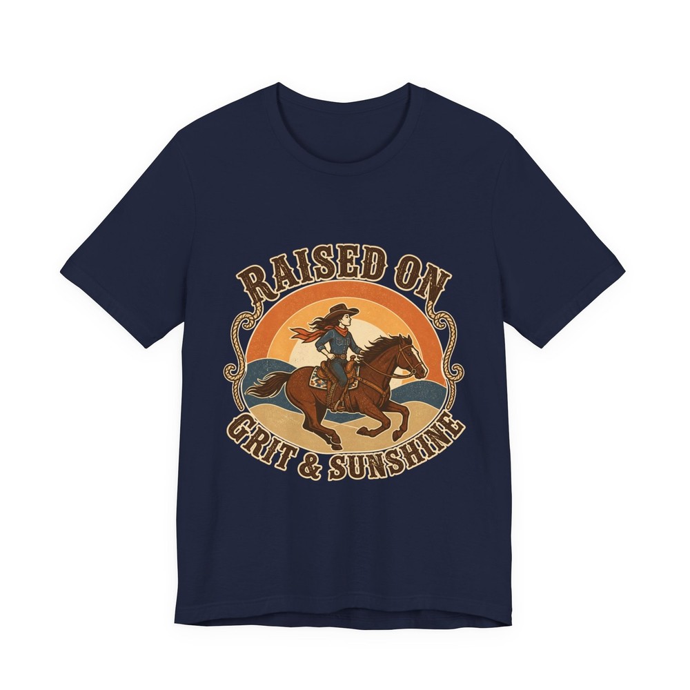 Raised on Grit & Sunshine T-Shirt | Western cowgirl ranch vintage