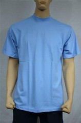 6 NEW SHAKA WEAR SUPER MAX HEAVY WEIGHT T-SHIRTS SKY BLUE TEE PLAIN S-5XLT
