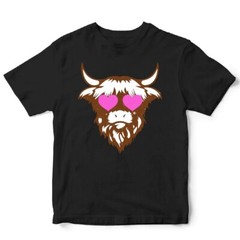 Valentines Day Love Shaggy Cow Graphic T-Shirts New Colors and Sizes you pick