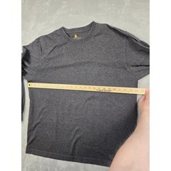 Carhartt Long Sleeve Shirt Mens Large Gray K231 Graphic Logo Workwear Pocketless