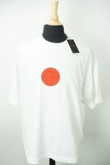 Giorgio Armani Black Label White Red Logo THICK Cotton Blend T Shirt Sz 56 NEW