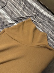One Bone Bullet Men’s 7XL Brown Short Sleeve Shirt, Wrinkle-Free, Waffle Tee