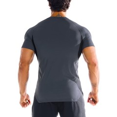 3 Pack Men’s Irregular Muscle Gym Shirts Quick Dry Sun Protection Workout Ath…