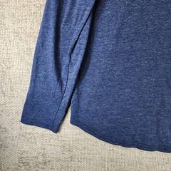 Goodlife Shirt Mens XL Blue Long Sleeve Crew Neck Tri Blend Soft USA Made NWT