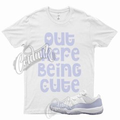 White CUTE T Shirt for J1 11 Low WMNS Pure Violet Purple Arctic Punch 1 Mid