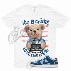 CRIME T Shirt SB Dunk Low Why So Sad Coastal Blue Light Current Yellow Red Match
