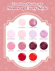 Beetles Mani Time with Mom Mother’S Day Gift Box, 12 Colors Purple Pink Red Cat