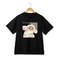 Charming Cat Dressing Posing Series T-shirt Trendy Unisex Tee Streetwear