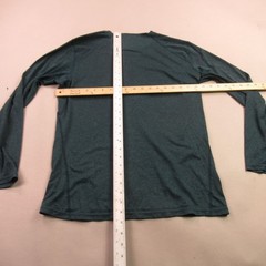REI Shirt Mens Medium Long Sleeve High Neck Outdoors Crew Neck Blue Stretch