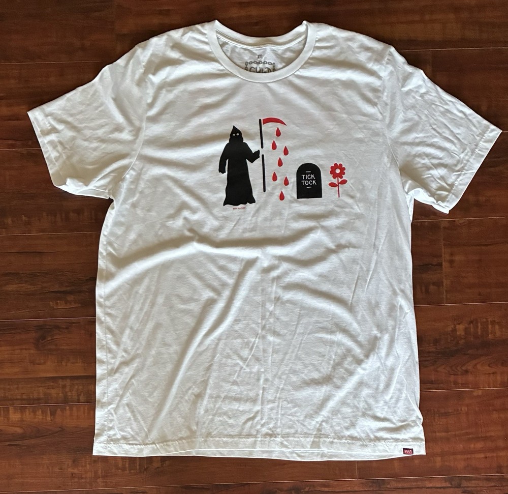 Rare 2018 Cult Crew Bmx Grim Reaper Shirt Sz 2xl