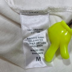 Richer Poorer V-Neck Tee Men Medium White Organic Short Sleeve Made in USA Shirt