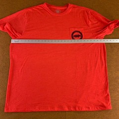 Asics Mens Size 3XL Red Short Sleeve Crew Neck Graphic Pocket Tee New
