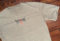 Aniqi Men’s The Struggler Acid Wash Short Sleeve Tee T-Shirt Brown Size Large