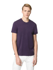 Armani Exchange Men Pima Cotton Crew Neck Shirt Eggplanet LARGE