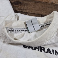 Vintage 90s Hard Rock Rugby World Cup Shirt Mens Medium White 1999 Bahrain