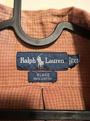Ralph Lauren A classic Unisex 100% cotton shirt Size XL Blake Plaid