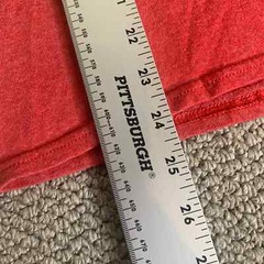 Columbia PFG Mens T Shirt Small Red Short Cap Sleeves Crew Neck Straight Hem