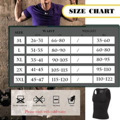 Men’s Compression Shirt Slimming Body Shaper Vest Tummy Control Shapewear Top US