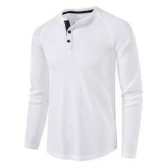 Zonbailon men’s t-shirt solid color breathable men’s bottomed shirt long sleeve