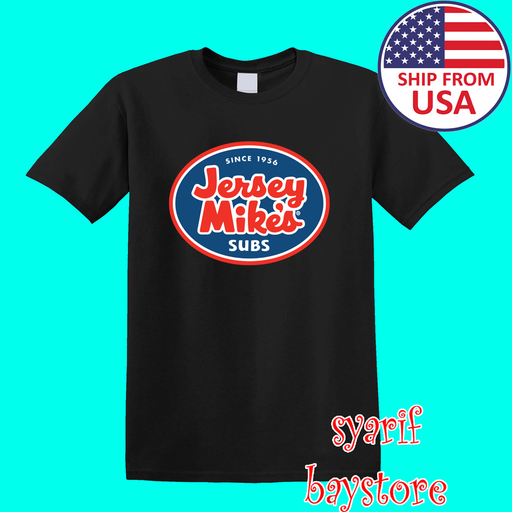 Jersey Mike’s Subs Men’s Black Size S to 5XL
