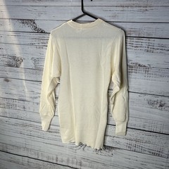 New Vintage Oakton Thermal Henley Base Layer USA Made Long Sleeve Shirt Size S/M
