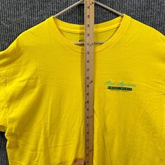 Reel Legends Mahi Mahi Graphic Mens Shirt Size XXL Yellow Cotton Short Sleeve