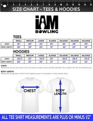 NEW I AM Bowling™ Pink Hammer Logo Black Graphic T-Shirt Sizes S-4XL