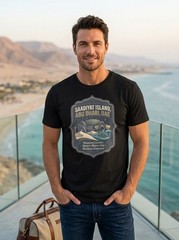 Saadiyat Island Abu Dhabi UAE Luxury Graphic T-Shirt Unisex Travel Tee