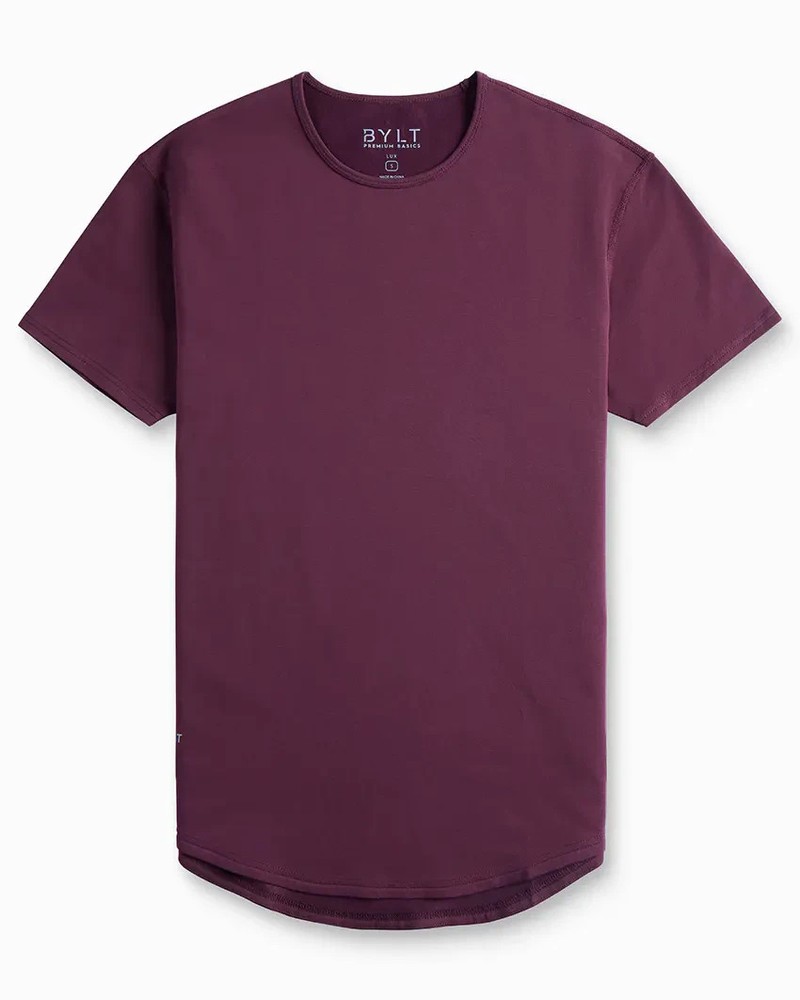 BYLT Basics Drop Cut LUX Short Hem – Maroon Medium BNWT Ships ASAP