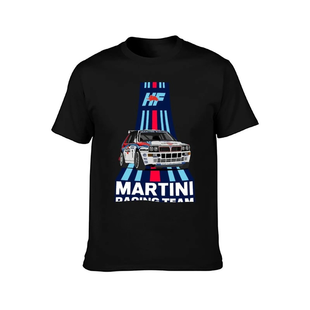 MARTINI RACING TEAM LANCIA HF RALLY T-SHIRT MEN’S SPORT RACING T-SHIRT