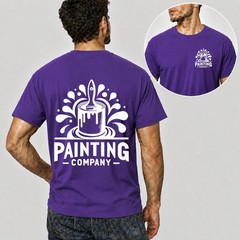Men Personalised Work T Shirt Custom Trade Company Logo Painter Plumber Mechanic
