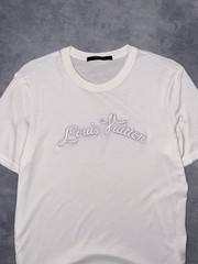LOUIS VUITTON By Virgil Abloh Mens Luxury Casual Cotton White T Shirt RRP1300$+