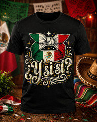 ¿Y Si Sí? Mexican Shirt Flag Football Fan Graphic Tee