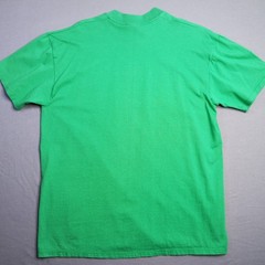 Stedman Super Hi Cru Cotton T Shirt Christmas Single Stitch Mens XL Green USA