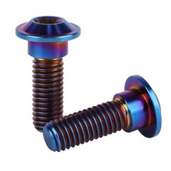 6Pcs Titanium Bolt M8 x 20mm 25mm Motorcycle Rear Brake Rotor Screw (Burnt Bl…