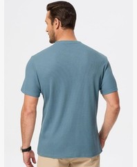 JMIERR Men’s Sz L Henley Shirts Waffle Cotton T-Shirt Gym Workout Athletic Tee.